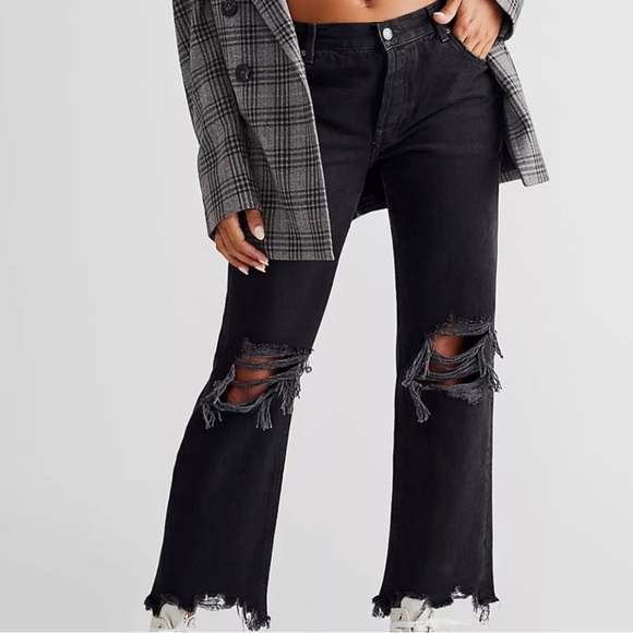 Free People Denim - Maggie mid rise straight leg